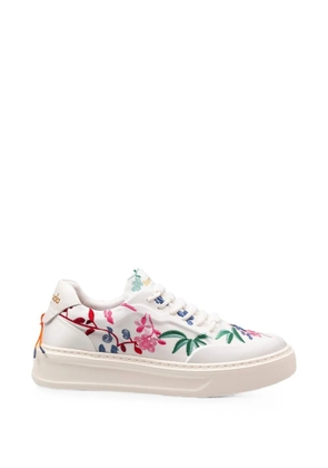 Barracuda Phoenix floral-embroidered sneakers - White