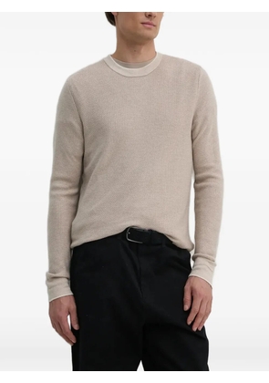GUESS USA waffle-knit crew-neck sweater - Neutrals