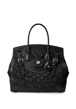 Ralph Lauren Collection Soft Ricky 33 braided tote bag - Black