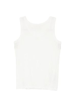 Yohji Yamamoto high-twisted tank top - White