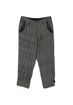Yohji Yamamoto striped trousers - Black