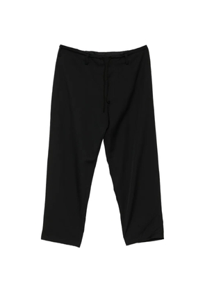 Yohji Yamamoto drawstring wide-leg trousers - Black