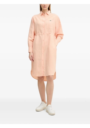 Lacoste striped midi dress - Orange