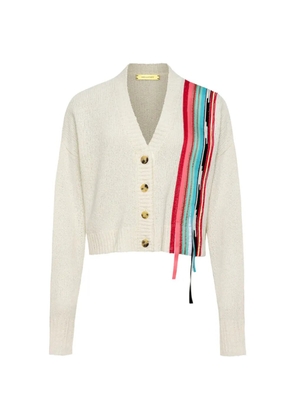 Hellessy Kane ribbon-trimmed cotton cardigan - Neutrals