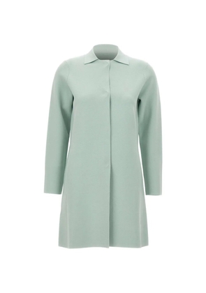 Kangra snap-button classic-collar coat - Green