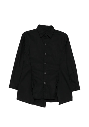 Yohji Yamamoto overlapped-seam blouse - Black