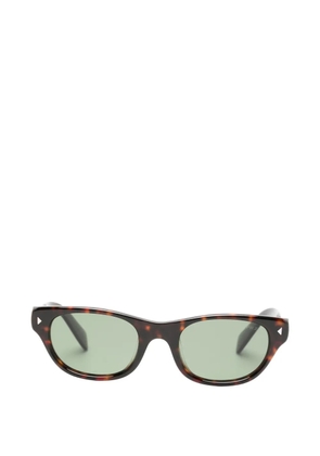 Prada Eyewear tortoiseshell-effect rectangle-frame sunglasses - Brown