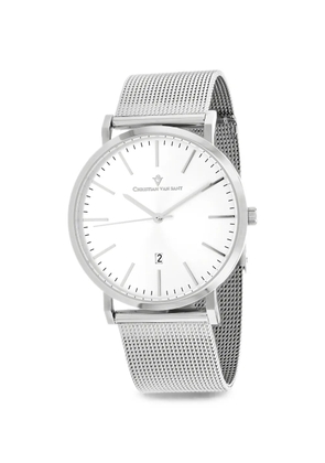 CHRISTIAN VAN SANT Paradigm mesh-strap 41mm watch - Silver