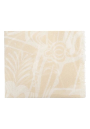 Burberry EKD wool scarf - Neutrals