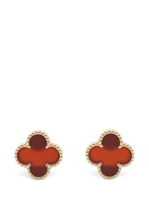 Van Cleef & Arpels Pre-Owned 2010s Alhambra carnelian earrings - Gold