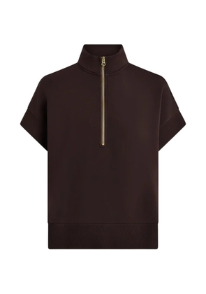 Varley Ritchie short-sleeve quarter-zip sweatshirt - Brown