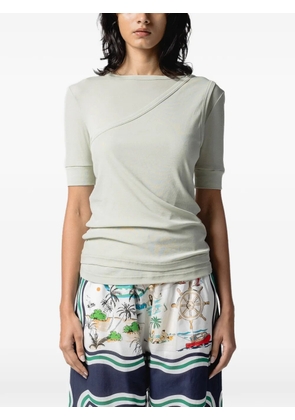 Muller Of Yoshiokubo layered cotton T-shirt - Green