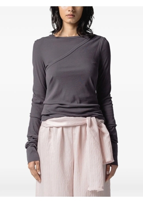 Muller Of Yoshiokubo layered-effect long-sleeve T-shirt - Grey