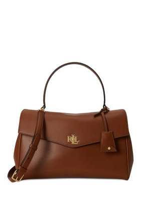 Lauren Ralph Lauren medium Farrah leather satchel bag - Brown