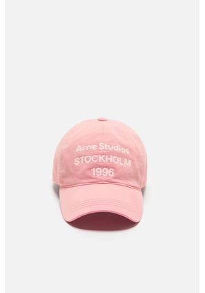 Acne Studios washed logo baseball cap - Pink