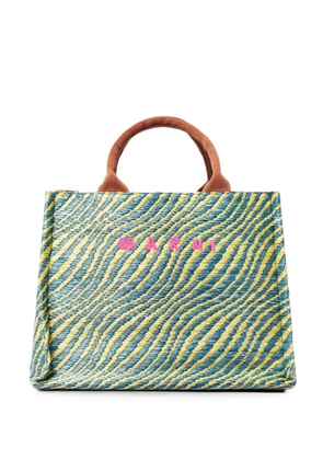 Marni small wave-patterned shoulder bag - Green
