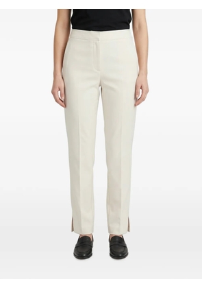 Brunello Cucinelli Monili-embellished tailored trousers - White