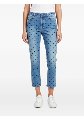 Stella McCartney Pre-Owned star-embroidered skinny jeans - Blue