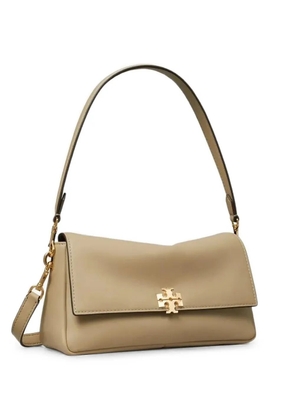 Tory Burch Charlie logo-plaque shoulder bag - Neutrals