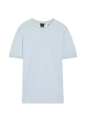BOSS contrast-trim T-shirt - Blue