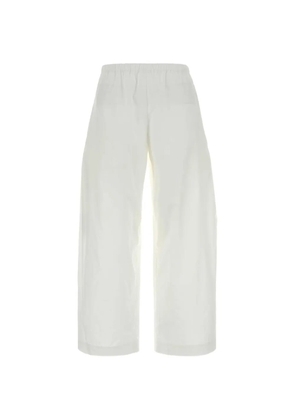 KHAITE Roma poplin trousers - White