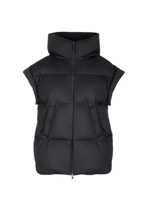 Herno high-neck hooded jacket - Black
