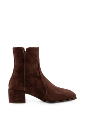 Jimmy Choo square-toe ankle boots - Brown