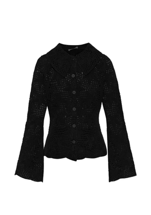 By Malene Birger Gwenevere crochet-knit cardigan - Black