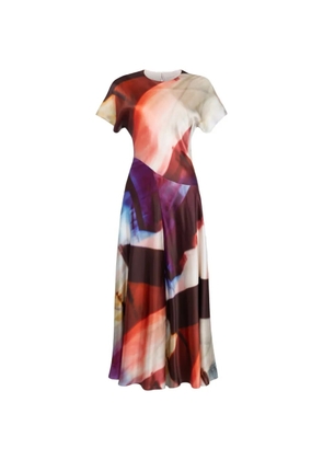 Roksanda Adriana printed silk midi dress - Brown