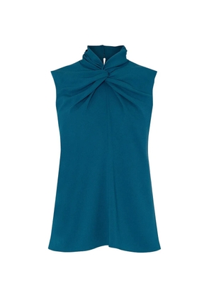 Roksanda Ava twisted-neck top - Blue