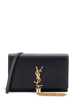Saint Laurent Pre-Owned Classic Monogram Tassel Chain Wallet Leather crossbody bag - Black