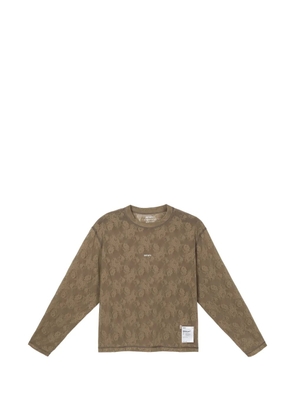 Satisfy SpaceLace floral-lace T-shirt - Brown