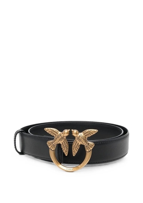 PINKO Love Birds leather belt - Black