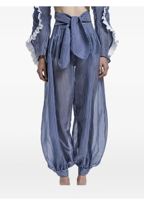 Vivetta striped high-waisted trousers - Blue