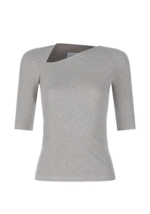 MM6 Maison Margiela ribbed cut-out top - Neutrals