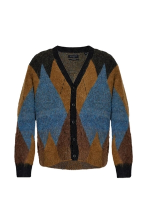 AllSaints Bernie argyle-pattern cardigan - Brown