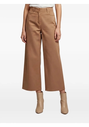 'S Max Mara wide-leg gabardine trousers - Brown