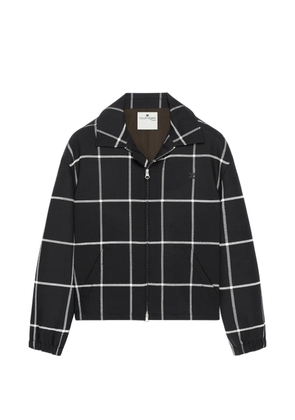 Courrèges checked-pattern bomber jacket - Black