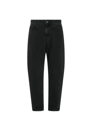 Canali logo-patch jeans - Black