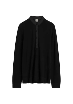 TOTEME button-placket sweater - Black