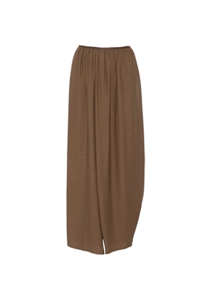 Forte Forte front-slit draped skirt - Brown