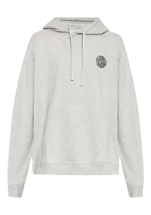 AllSaints logo-detail cotton hoodie - Grey