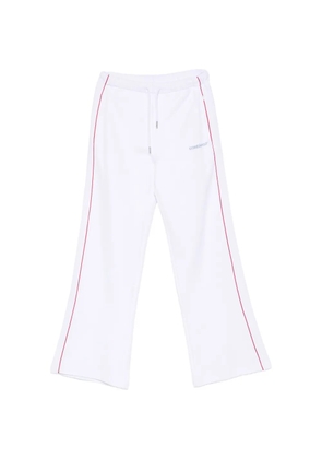 Casablanca drawstring-waistband track pants - White