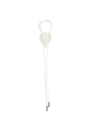 David Koma leaf-patch cord bracelet - White