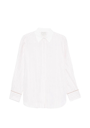 Forte Forte pinstripe-pattern long-sleeve shirt - White