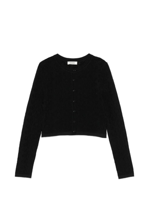 SANDRO button cropped cardigan - Black