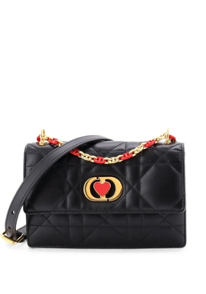 Christian Dior Pre-Owned DiorAmour Miss Caro Flap Bag Cannage Quilt Calfskin Mini crossbody bag - Black