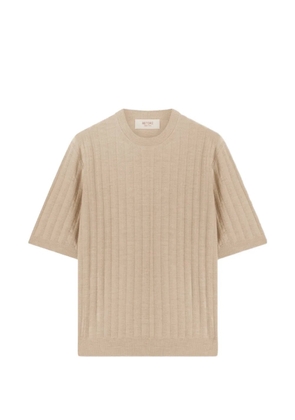 RETORI mini-cable virgin-wool T-shirt - Neutrals