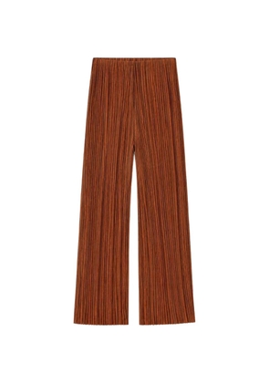 RETORI striped wide trousers - Brown
