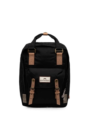 Doughnut logo-patch buckle-fastening backpack - Black